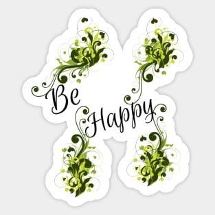 Be Happy Daily Encouraging words Sticker